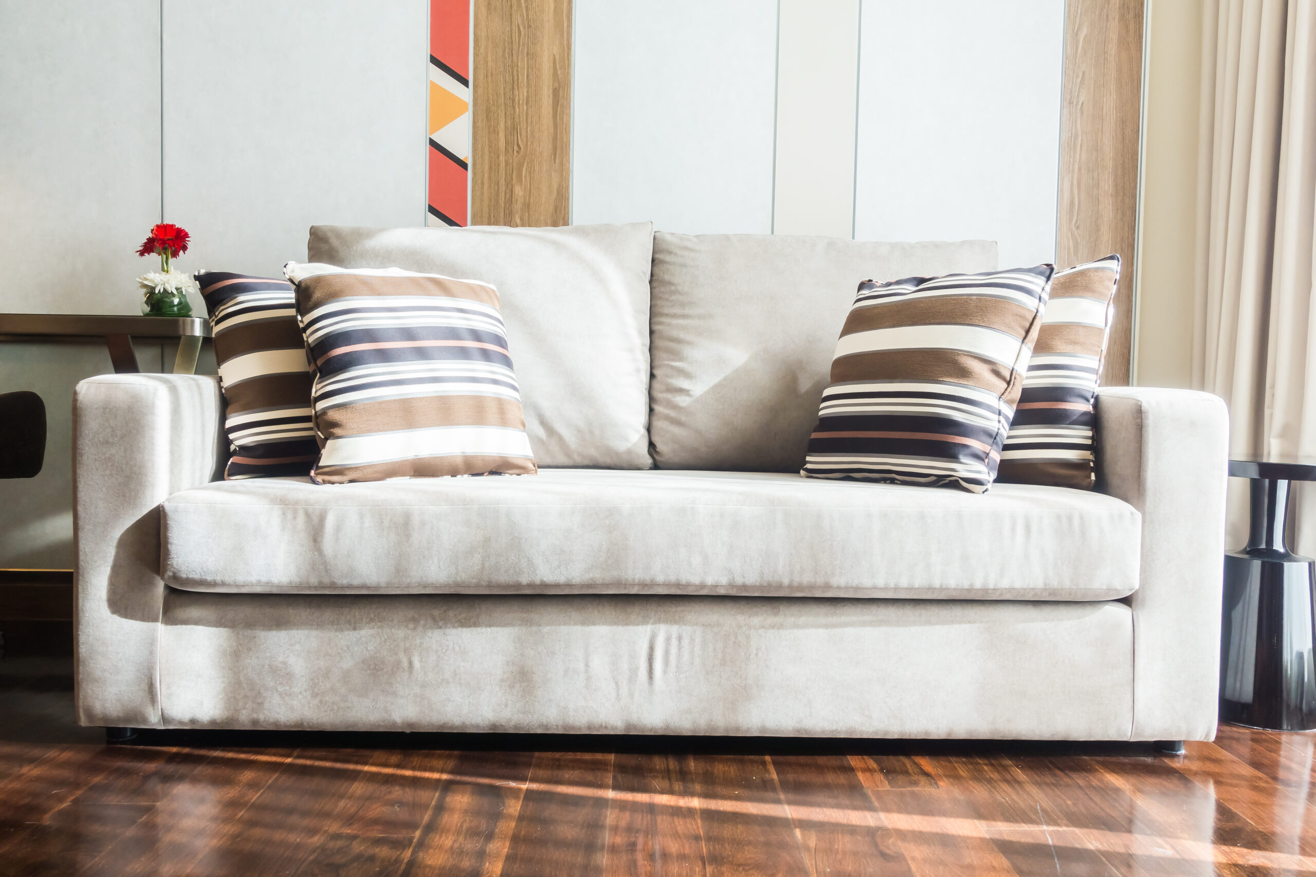 pillow on sofa
